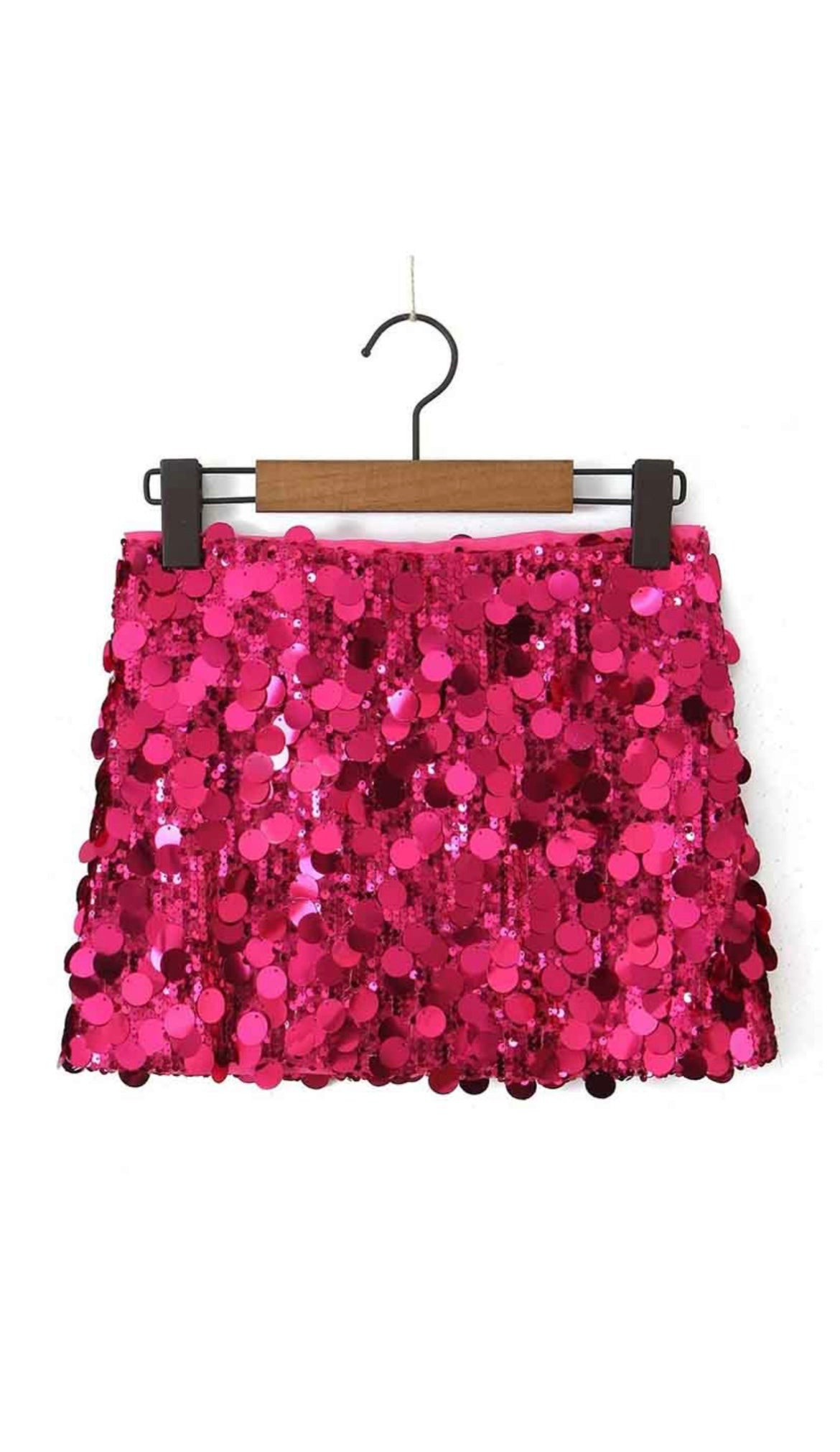 Disco mini mesh skirt